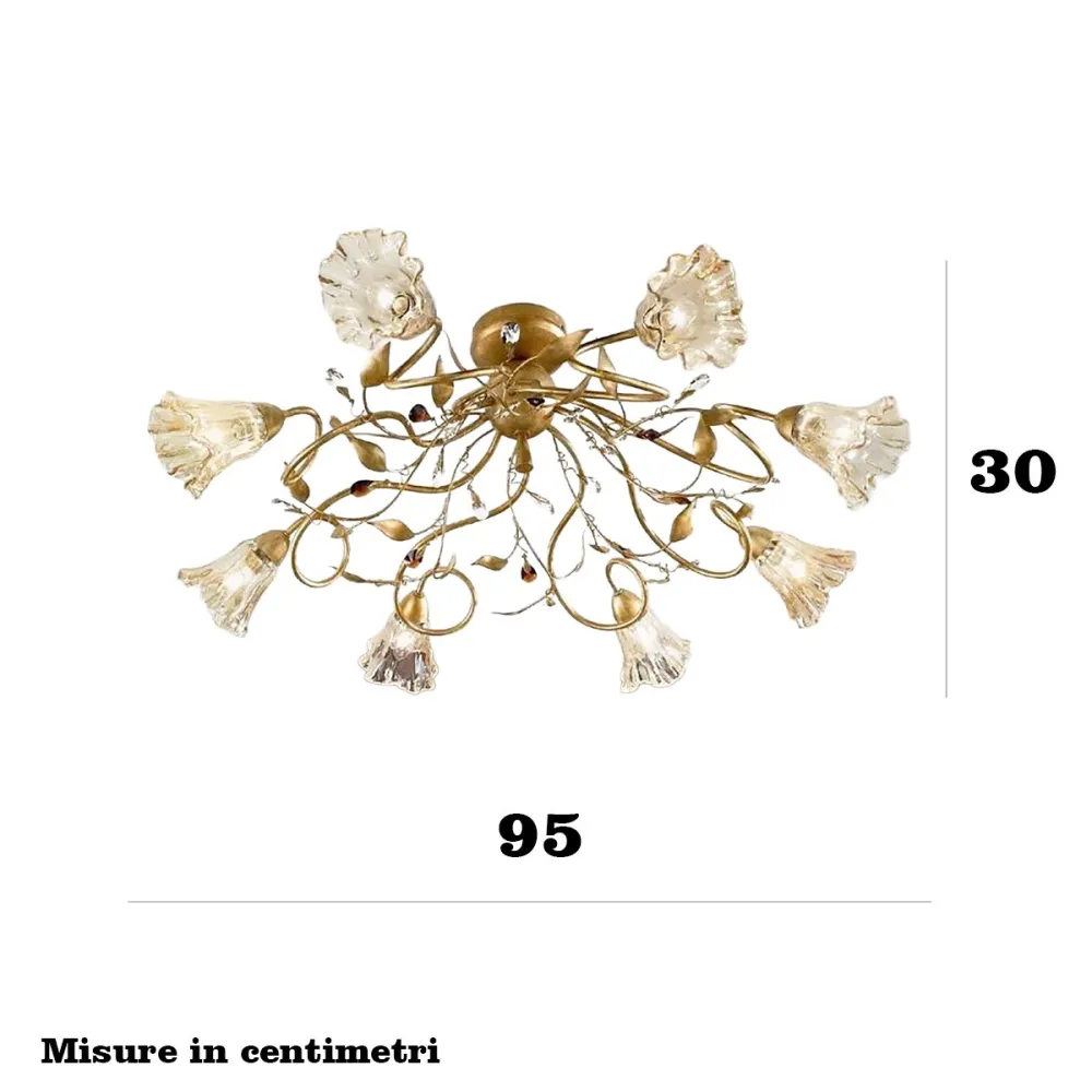 Plafoniera classica Due P Illuminazione EMMA PL8