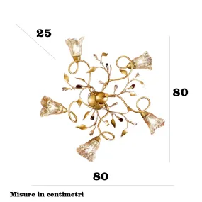 Lámpara de techo clásica Due P Illuminazione EMMA PL5