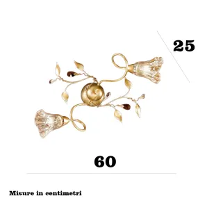 Lámpara de techo clásica Due P Illuminazione EMMA PL2