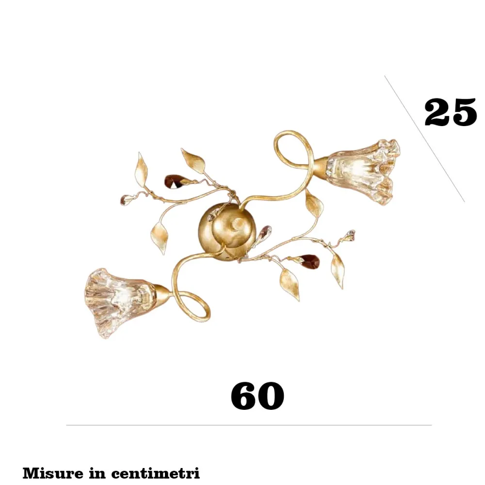 Lámpara de techo clásica Due P Illuminazione EMMA PL2