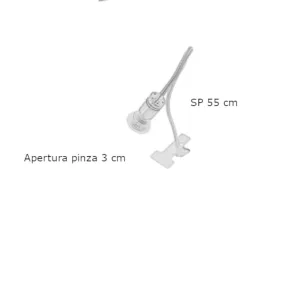 Klassischer Klemmlampenschirm Illuminando FRIDA PZ GU10 LED