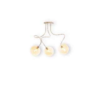 Moderne Deckenleuchte Illuminando GINA PALLINA 3 G9 LED Metallglas