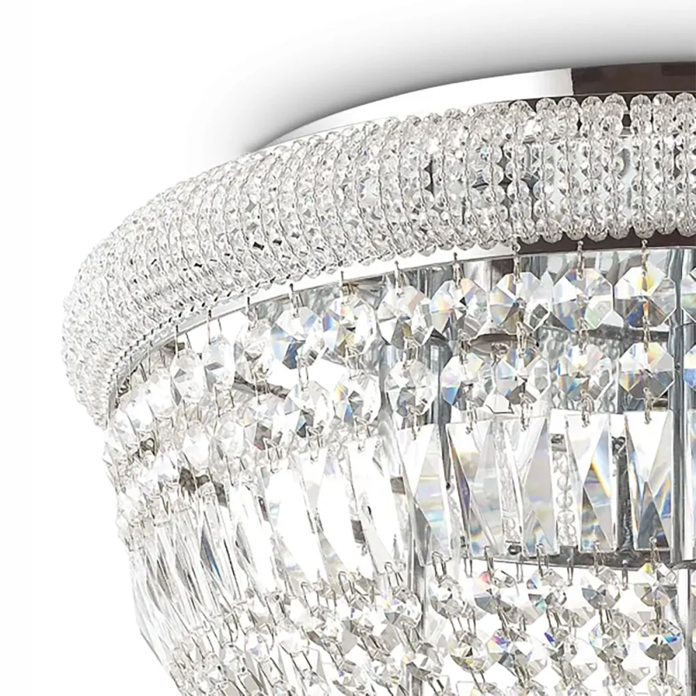 Ideal Lux DUBAI 207186 Kristall-Deckenleuchte