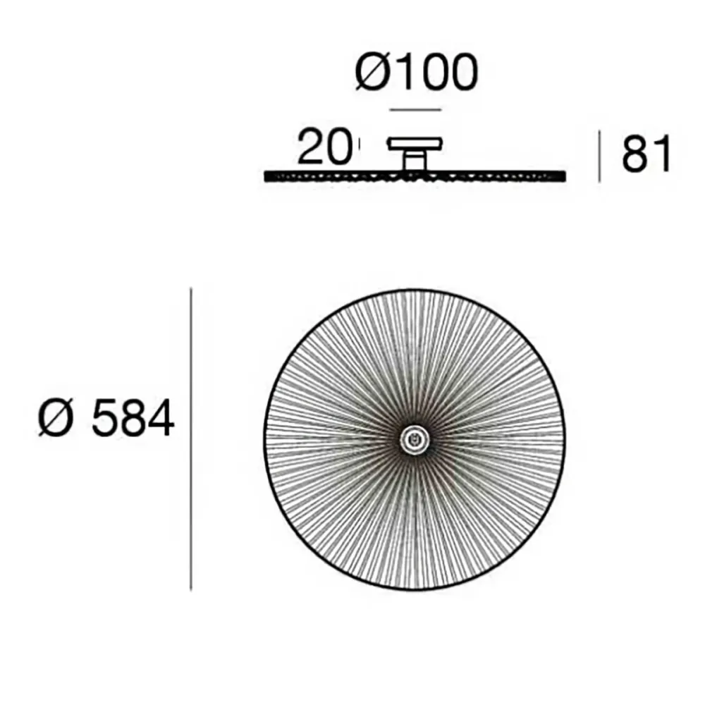 Plafonnier Linea Light DOGE S CA023ABBEZZ
