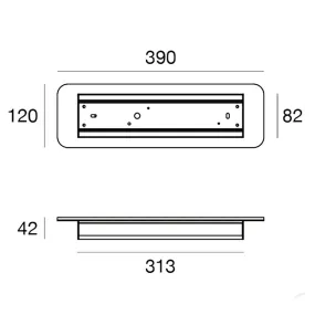 Aplique de pared LED Linea...