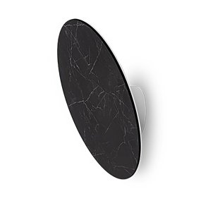 Aplique LED redondo Linea Light GEMINI 9675 3000K 2094LM IP40 cristal griego negro