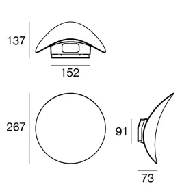Linea Light ALBA 9662M Außenwandleuchte