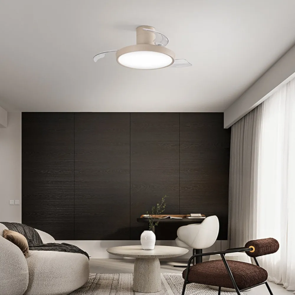 Ventilador metálico acrílico LED Perenz ZORA 7195 SB CT