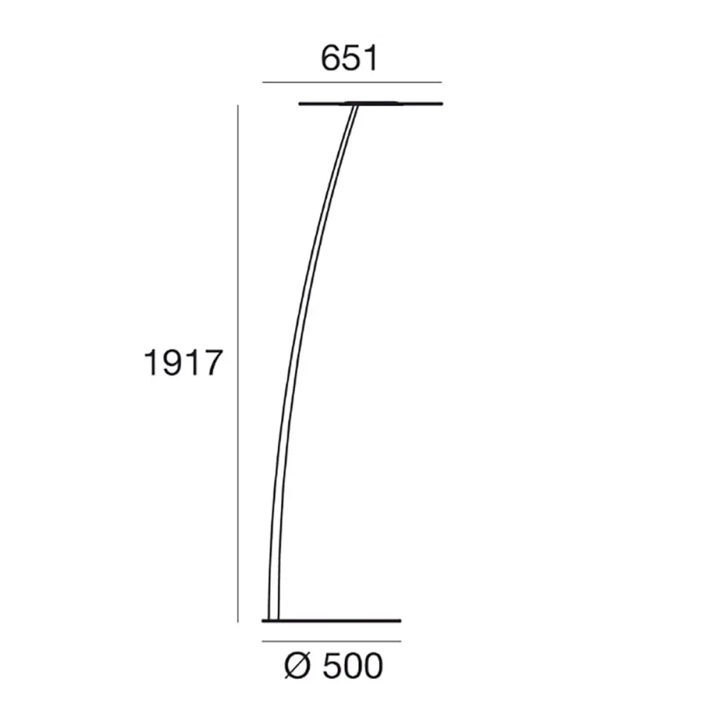 Lámpara de pie LED Linea Light ANTIGUA 9315