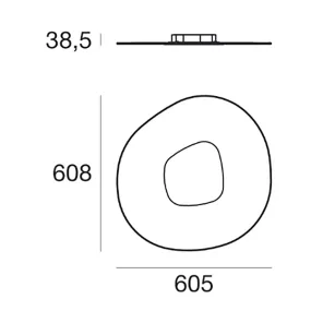 Linea Light LED-Wandleuchte ANTIGUA 90346