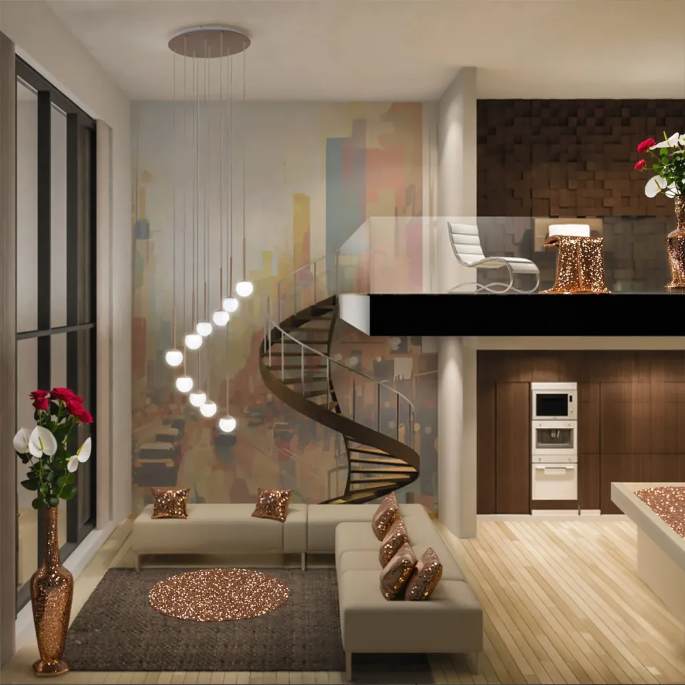 Lustre moderne Promoingross LOLLYPOP S10B BN