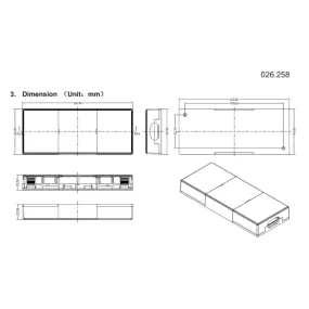 Transformateur 12W 026.258 pour art. Belfiore 9010 2485 A, 2486 A