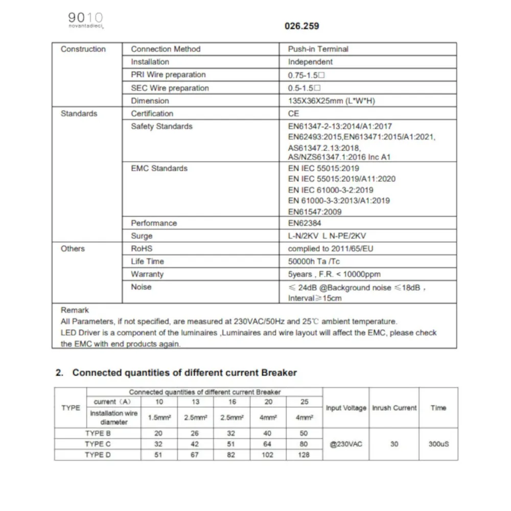 Belfiore 9010 026.259 Netzteil