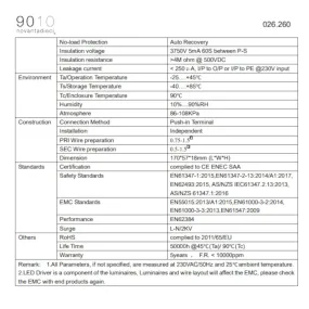 Belfiore 9010 026.260 Netzteil-Treibertransformator 60W 24V