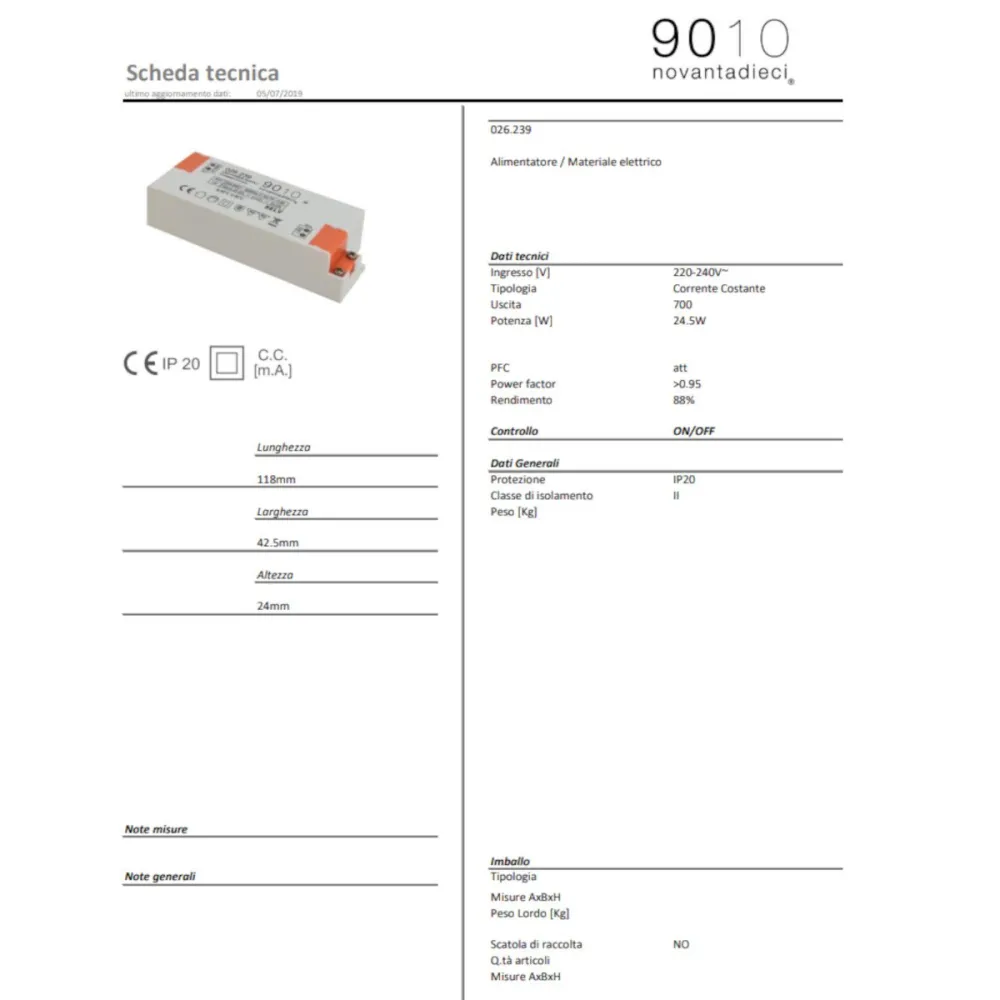 Driver Belfiore 9010 026.239 24,5W 700mA