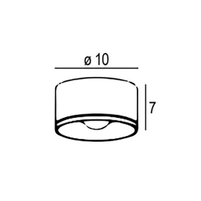 Plafonnier LED Promoingross POCKET T10 WH
