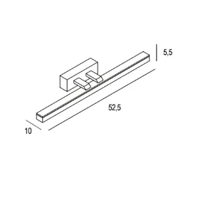 Promoingross RULER A52 LED-Wandleuchte