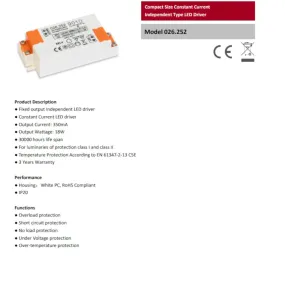 Transformator, Treiber, Netzteil 026.252 Belfiore 9010