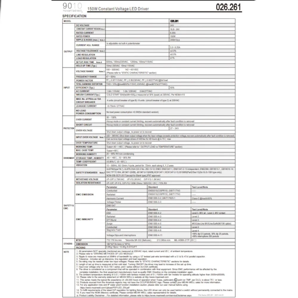 Alimentatore Belfiore 9010 150W 026.261 trasformatore
