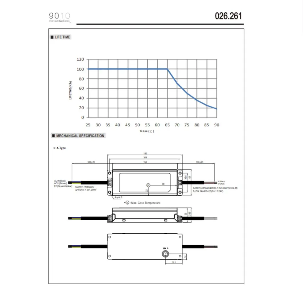 Alimentatore Belfiore 9010 150W 026.261 trasformatore