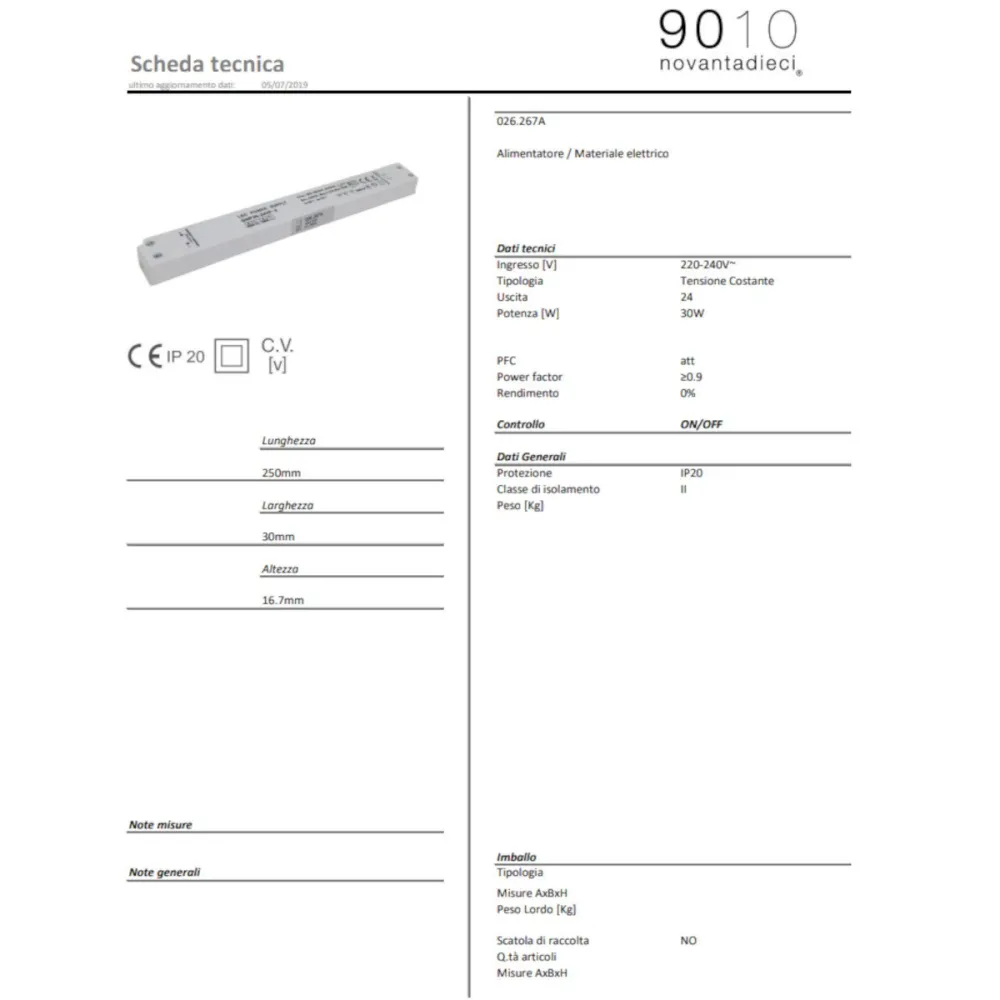 Driver 9010 Belfiore 026.267A 30W