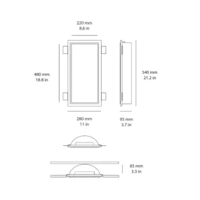 Belfiore 9010 MICROCOSMI TALL 2425C 3003 Spot encastrable LED