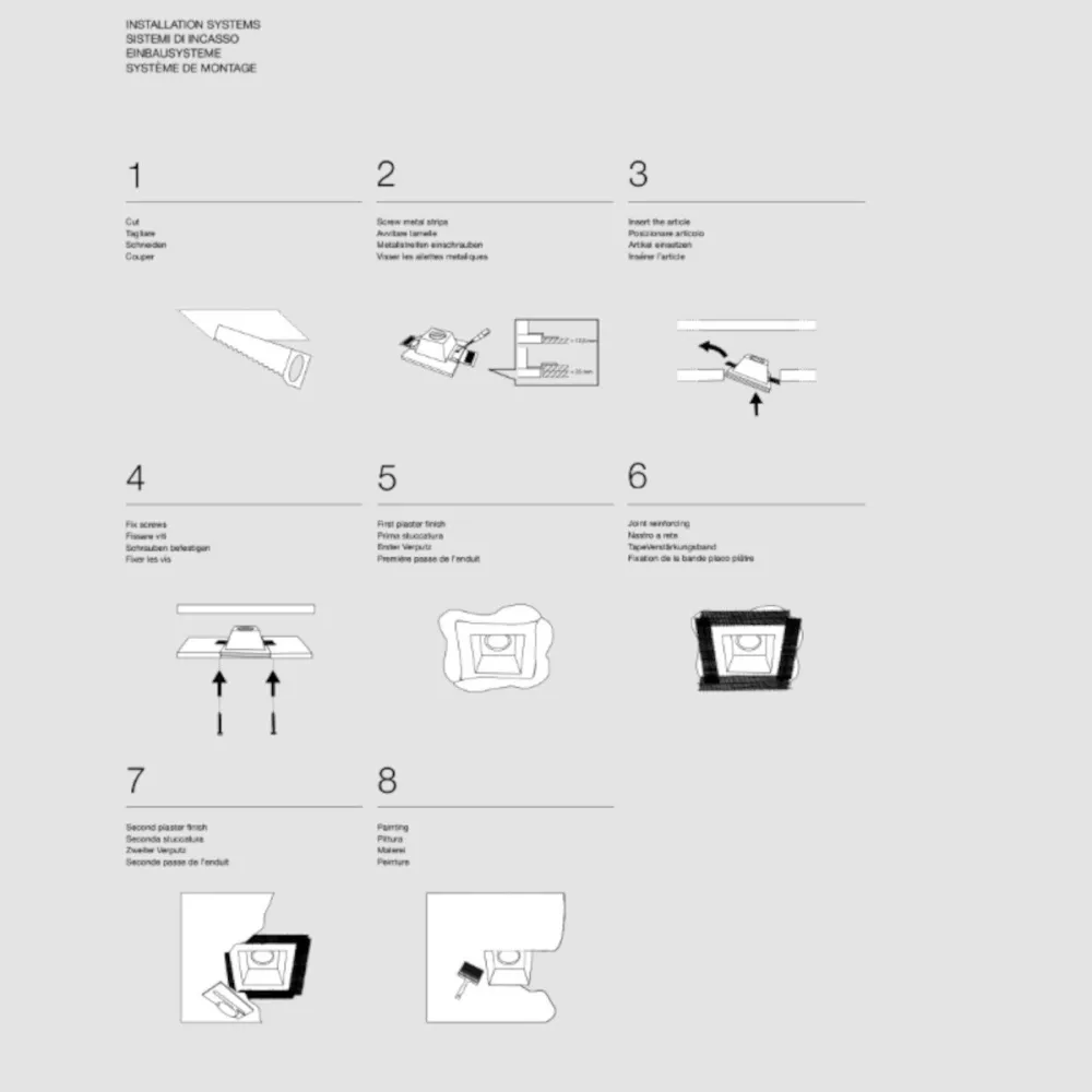Belfiore 9010 MICROCOSMI TALL 2425C 3003 Foco empotrable LED