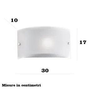 Applique Illuminando AP FASCIA BIANCA P E27 LED