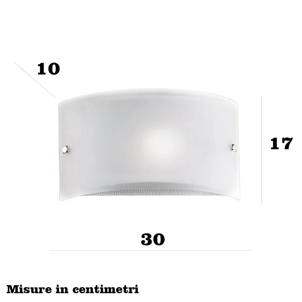 Applique Illuminando AP FASCIA BIANCA P E27 LED