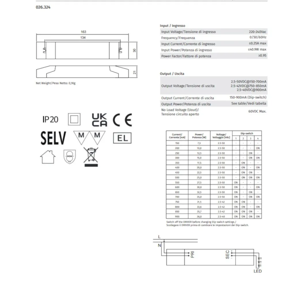 Alimentatore 9010 Belfiore 026.324