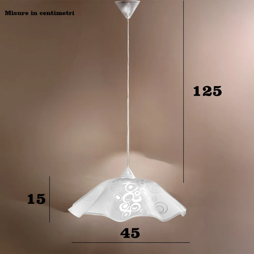 Sospensione moderna DUE P GHOST 2592 S