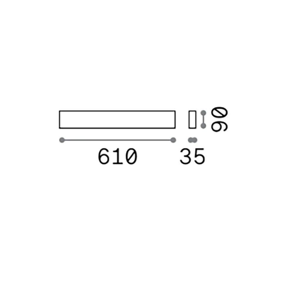 Aplique de pared moderno Ideal Lux DELTA 366753