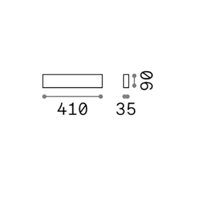 Aplique de pared moderno Ideal Lux DELTA 366746