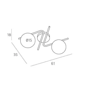Top Light moderne BOOMERANG 1200 PLP SA E27 LED