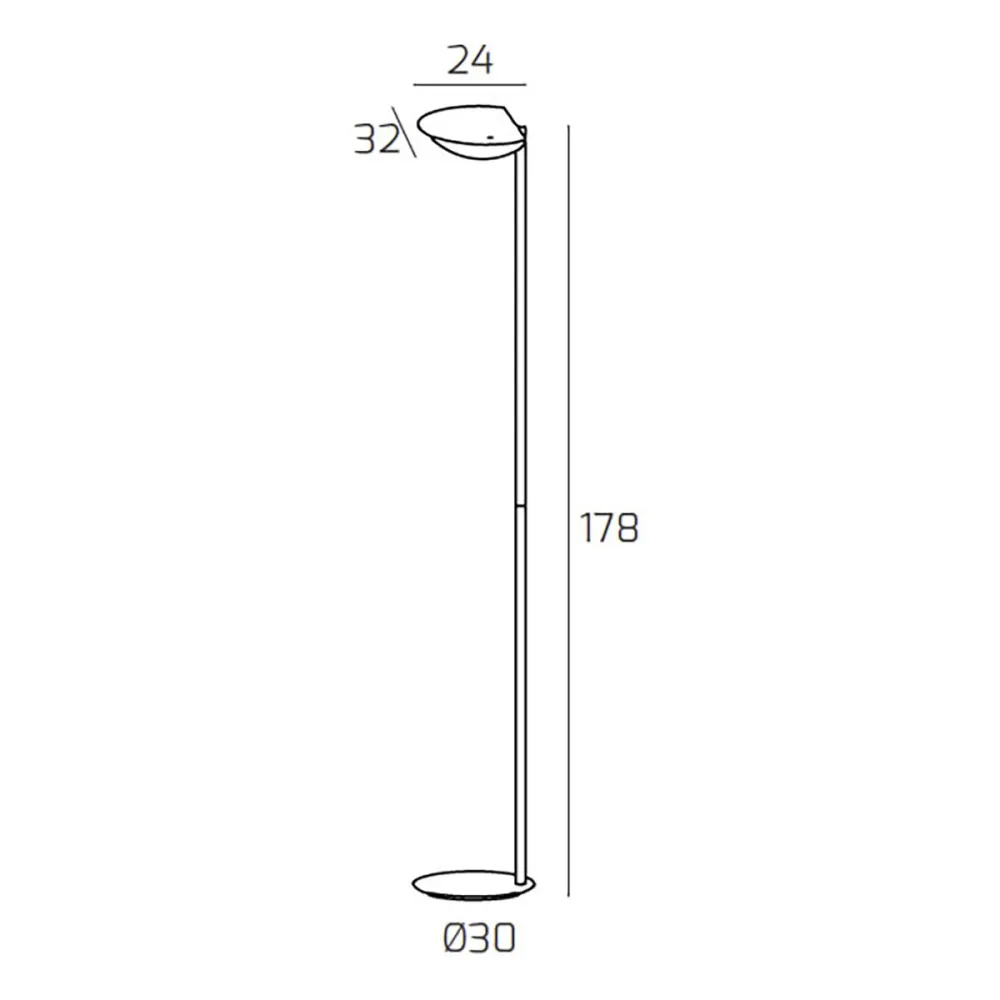Lampadaire moderne Top Light MOOD 1165 T NE GX53 LED