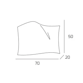 Top Light WING 1044 70 Glas-Deckenleuchte