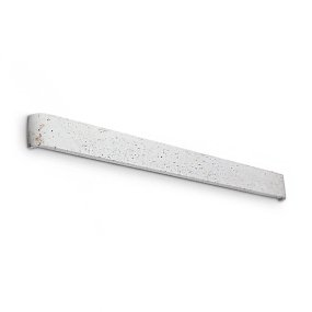 Aplique de pared de aluminio y hormigón Ideal Lux DELTA LED 307126 de 110 cm, 3000 K, 4300 lúmenes, doble emisión.