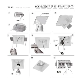 Sforzin Illuminazione SIRIS T165 GU10 LED-Einbaustrahler