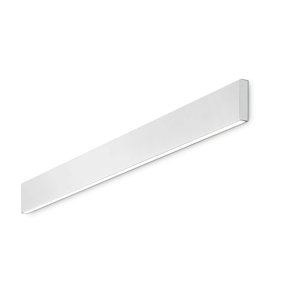 Aplique de pared moderno Ideal Lux STEEL 233840 de 120 cm, LED, 3000 K, 4650 lúmenes, blanco, de doble emisión, de aluminio.