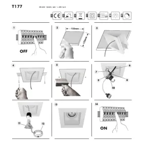 Sforzin Illuminazione ATTICA T177 GU10 LED-Einbaustrahler