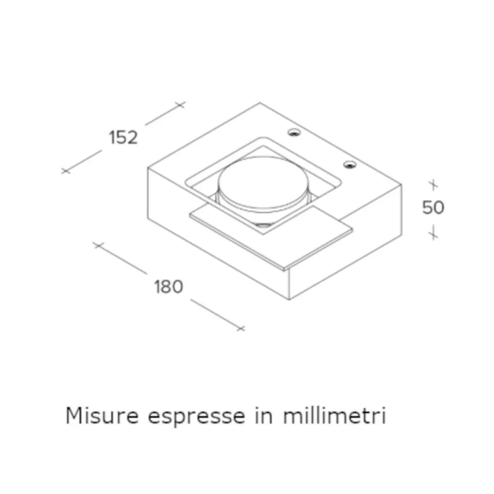 Applique moderno Sforzin MILET T472 GX53 LED