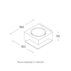Lámpara de techo moderna LED Sforzin MILET T475 GX53