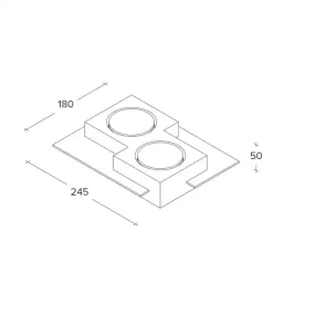 Lámpara de techo moderna LED Sforzin MILET T475 GX53