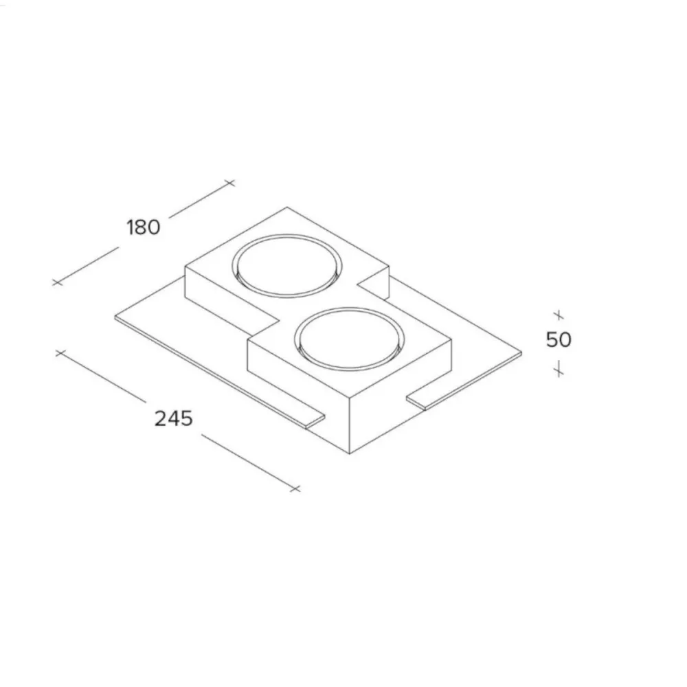 Lámpara de techo moderna LED Sforzin MILET T475 GX53
