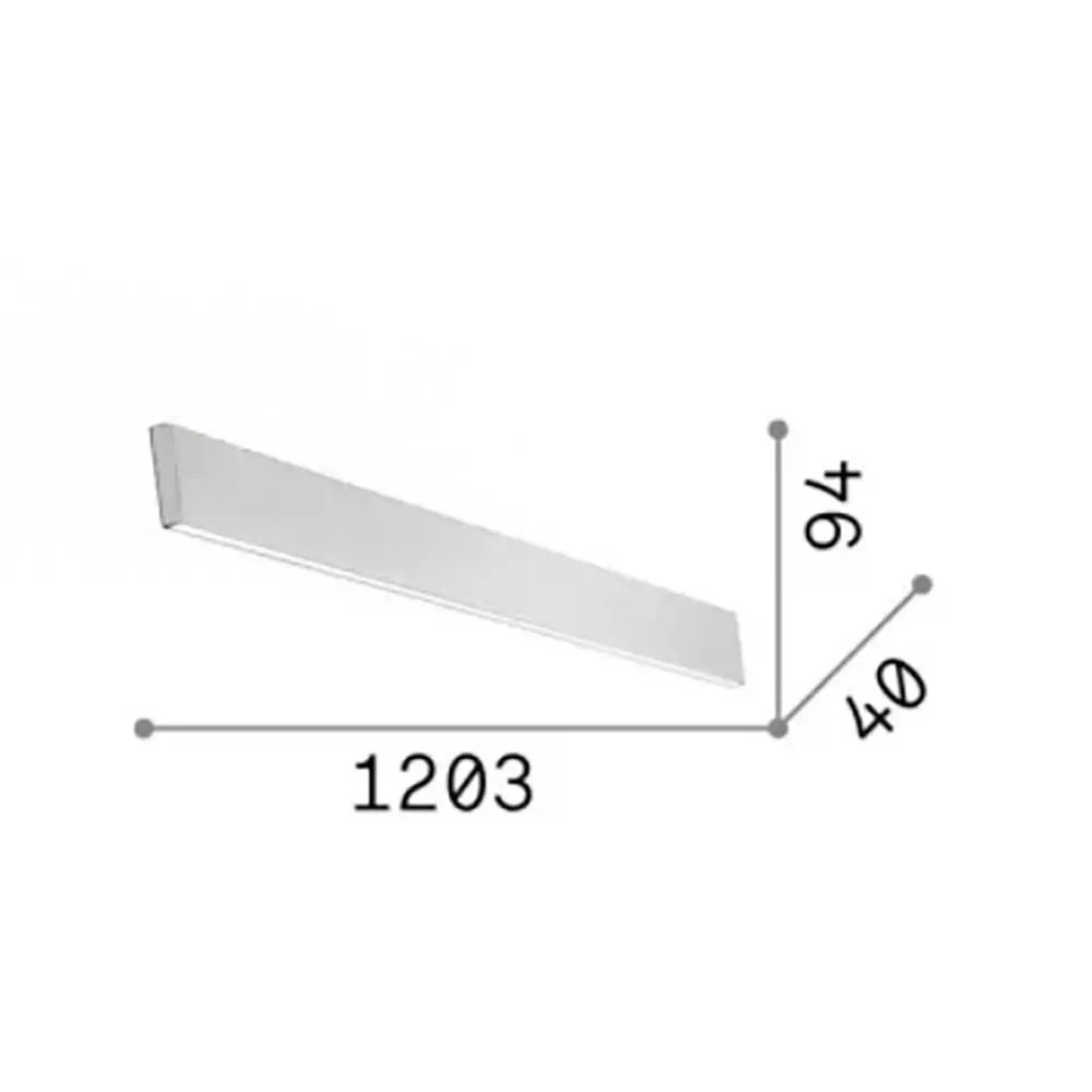 Aplique de pared moderno Ideal Lux STEEL 367576