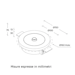 Projecteur encastré LED Sforzin RHODIA T471