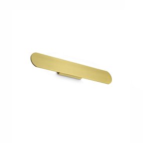 Aplique de pared clásico Ideal Lux ZIG ZAG ROUND 369532 54CM LED 2350LM 3000K aluminio latón doble emisión