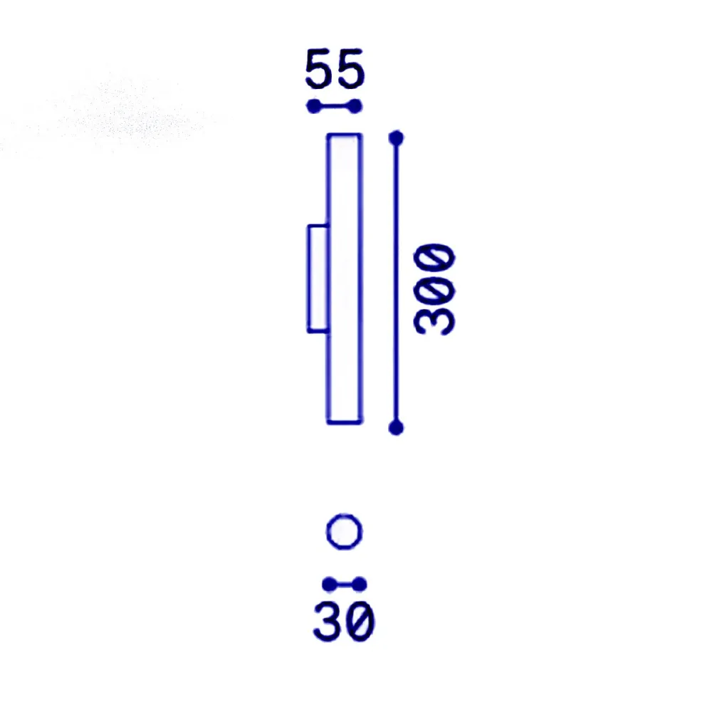 Aplique de pared moderno Ideal Lux LOOK LED ROUND AP2 30H 370651