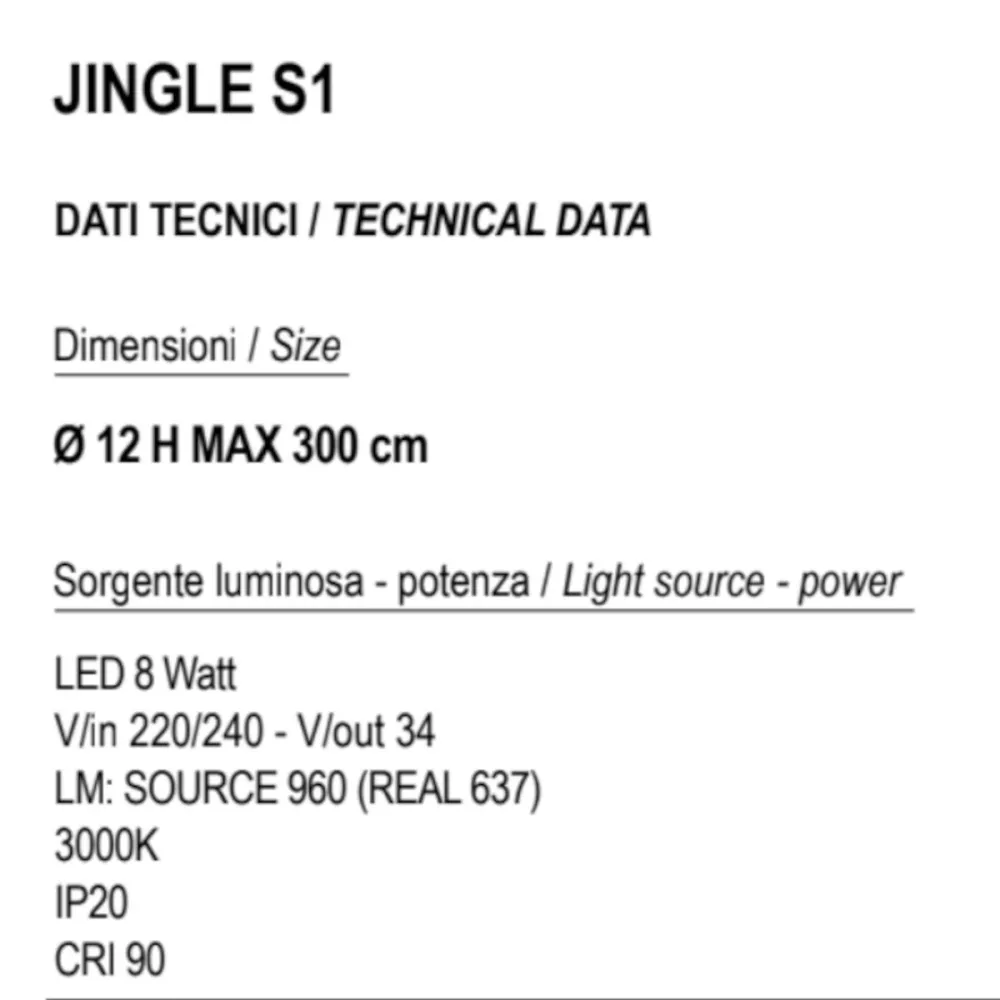 Lustre moderne Promoingross JINGLE S1 LED
