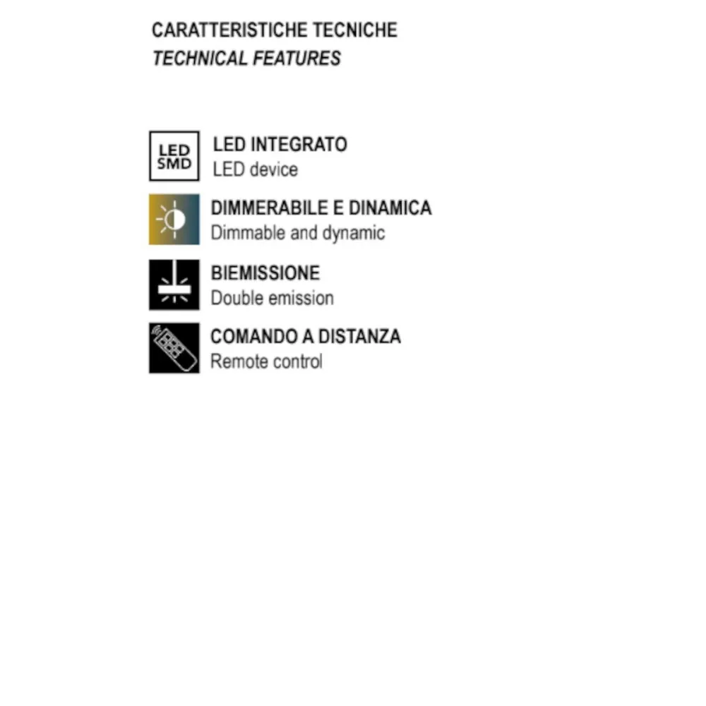Lampadario classico Promoingross TRIS S65 MG LED